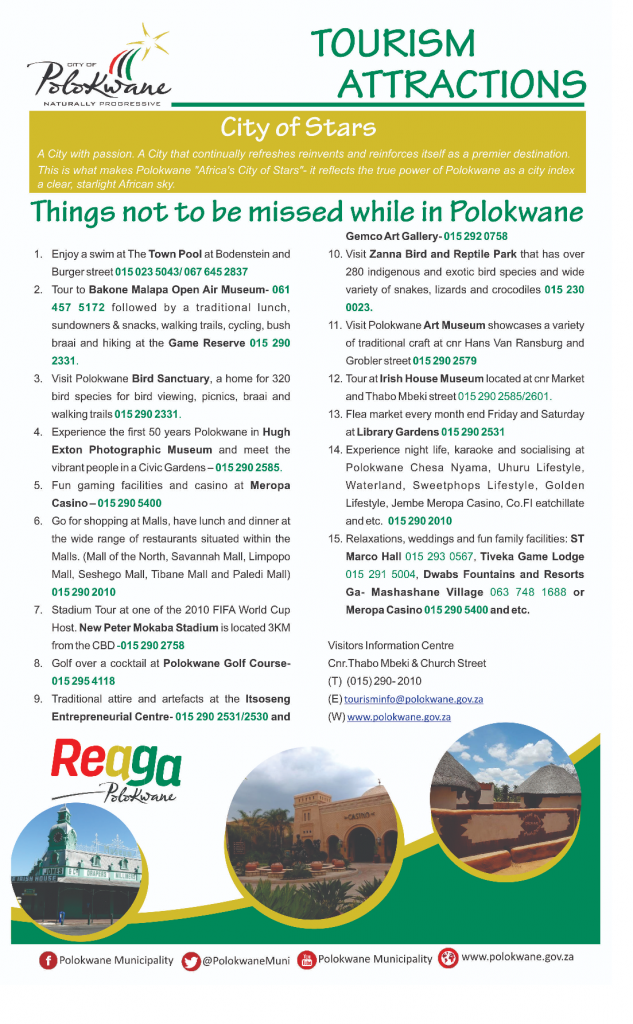 Tourism in Polokwane – Polokwane Municipality